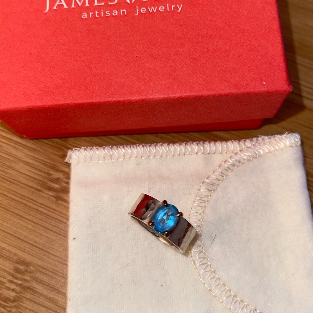 James Avery Blue Topaz Ring Size 5.5